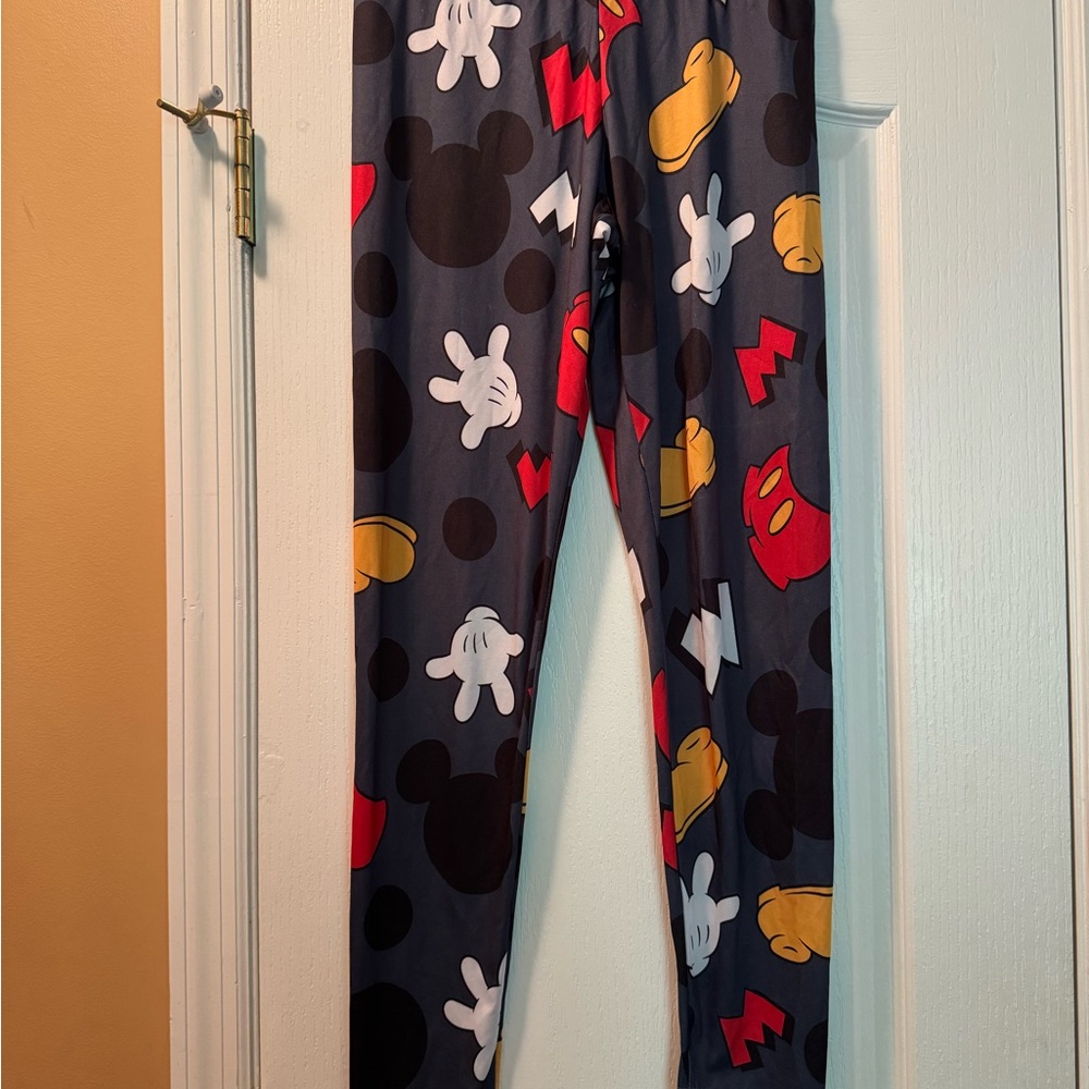 Disney Gray and Black Leggings